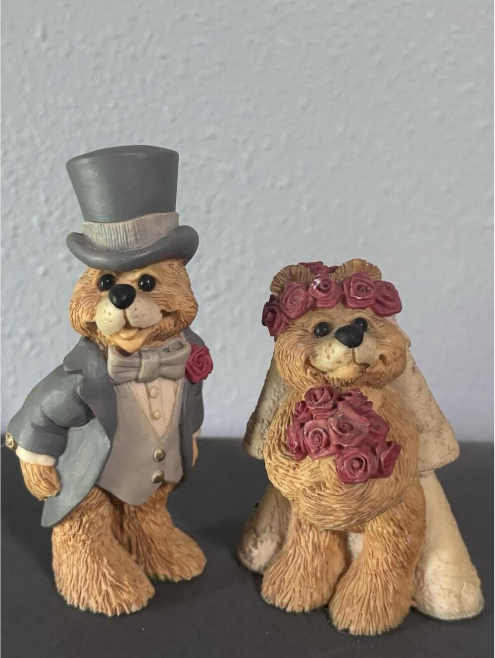 Land Of Legend Bride And Groom Bears 1993 UK Wedding Marriage Marries Couple